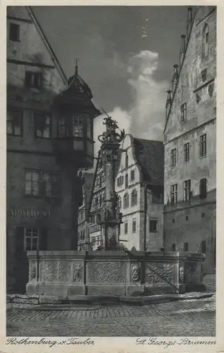 Rothenburg - St. Georgs-Brunnen - 1938