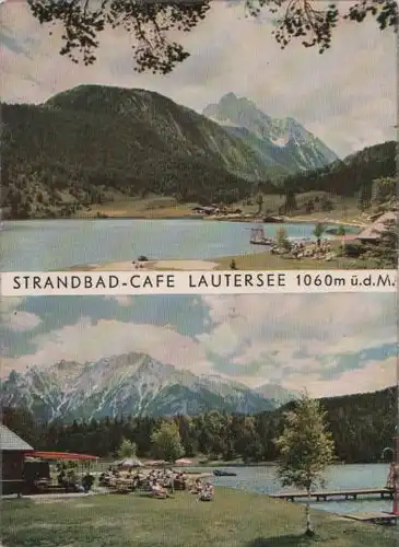 Lautersee bei Mittenwald - Strand-Cafe - ca. 1975