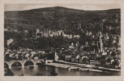 Heidelberg - vom Philosophenweg gesehen - 1928