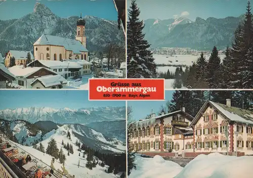 Oberammergau - u.a. Pfarrkirche - 1976