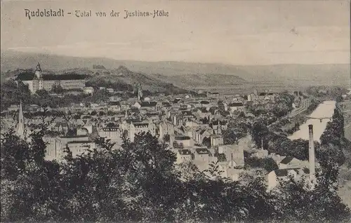 Rudolstadt - Total von Justinen-Höhe - ca. 1950