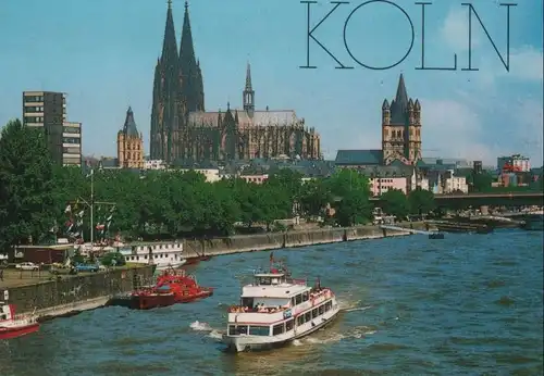 Köln - Heumarkt mit Dom - ca. 1985