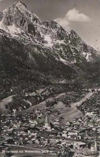Mittenwald mit Wetterstein - 1961