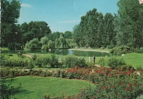 Bad Neustadt  - Kurpark mit Schwanenteich - ca. 1965