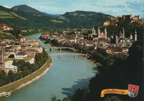 Österreich - Österreich - Salzburg - Blick auf Altstadt - ca. 1980