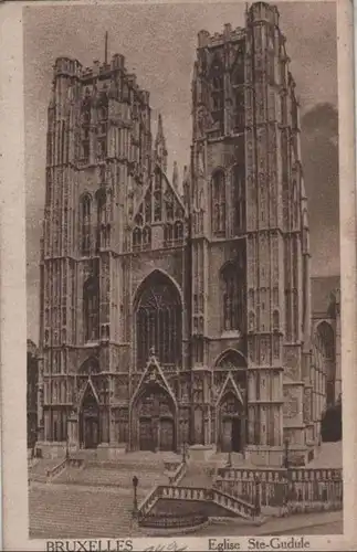 Belgien - Belgien - Brüssel - Bruxelles - Eglise Ste-Gudule - ca. 1915