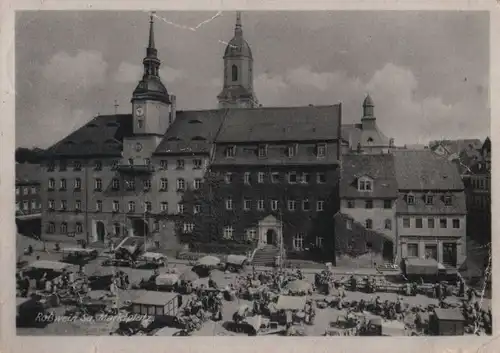 Roßwein - Marktplatz - 1959