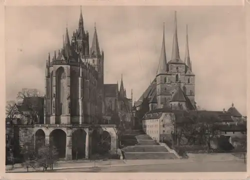 Erfurt - Dom und Severikirche - 1955