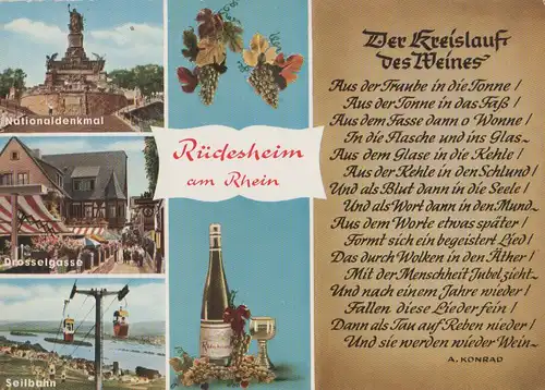 Rüdesheim am Rhein - u.a. Seilbahn - ca. 1975