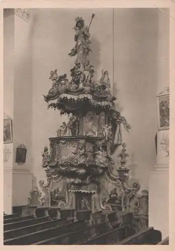 Ruhpolding - Kanzel der Pfarrkirche - ca. 1955