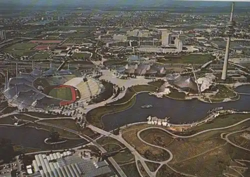 München - Blick auf Olympiapark - ca. 1975