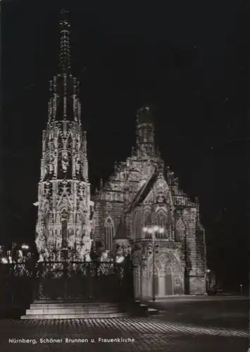 Nürnberg - Schöner Brunnen - ca. 1955