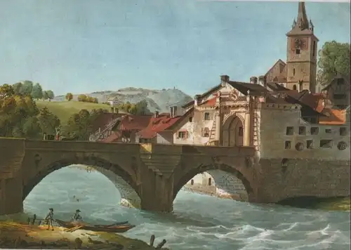 Schweiz - Schweiz - Bern - Aarebrücke und Untertorn von Nordosten - 1985