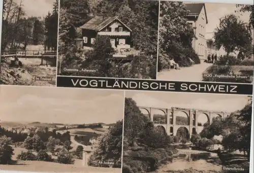 Vogtländische Schweiz - u.a. Gaststätte Adlerstein - 1969
