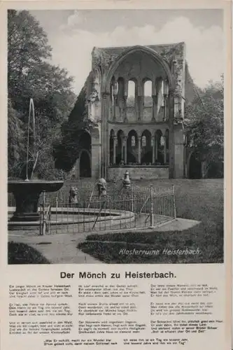 Königswinter - Kloster Heisterbach - Klosterruine, Mönch - ca. 1950