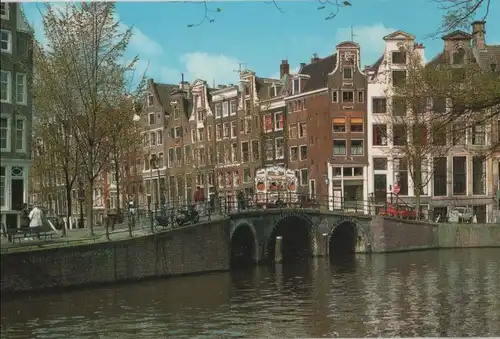 Niederlande - Niederlande - Amsterdam - Oude gevels aan de Herengracht - ca. 1980