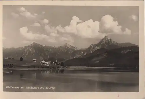 Füssen-Weißensee - mit Säuling - ca. 1950