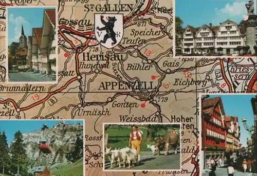 Schweiz - Schweiz - Appenzell - 5 Teilbilder - 1981