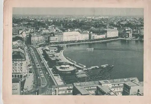 Hamburg mit Jungfernstieg - 1956