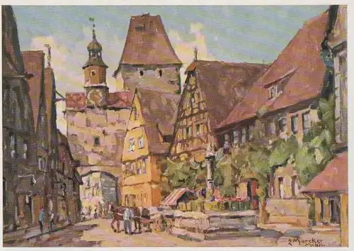 Rothenburg Tauber - Markusturm - ca. 1975