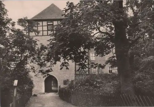 Bad Düben - Burg, Eingang zum Landschaftsmuseum - 1979