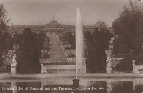 Potsdam - Sanssouci mit Terrassen - 1928