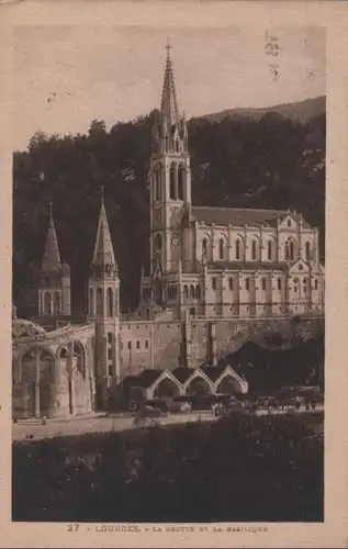Frankreich - Frankreich - Lourdes - La Grotte et la Basilique - 1934