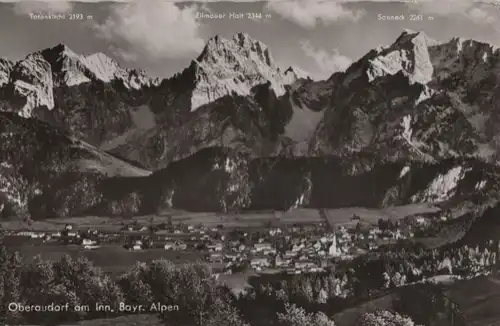 Oberaudorf - Blick vom Berggasthof Hocheck - 1956