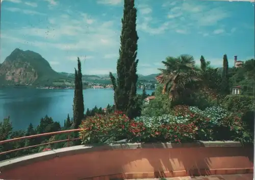 Schweiz - Schweiz - Lugano - Panorama con Monte S. Salvatore - 1971