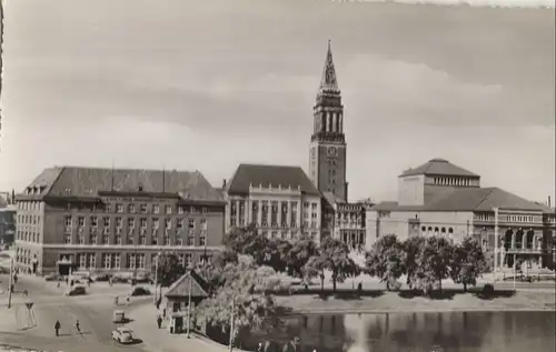 Kiel - Rathaus und Stadttheater