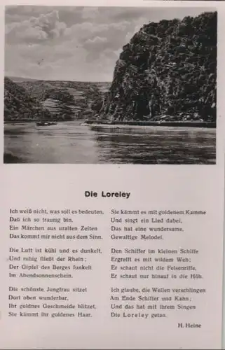 Loreley - mit Gedicht