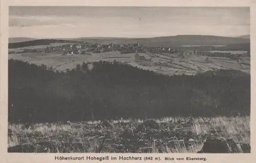 Schierke - Hohegeiss - Blick vom Ebersberg - ca. 1955