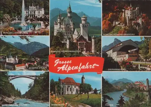 Alpen - u.a. Schloss Hohenschwangau - 1974