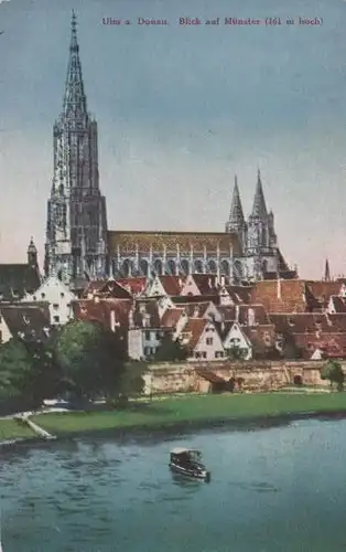 Ulm - Blick auf Münster - 1924