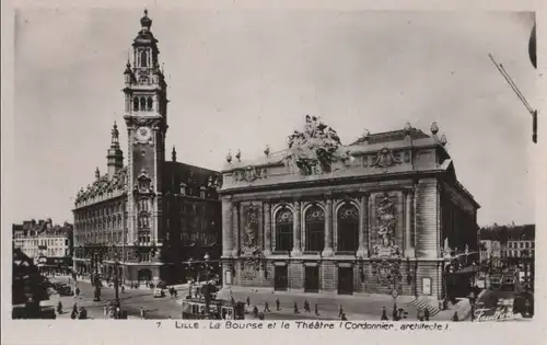 Frankreich - Frankreich - Lille - La Bourse et le Theatre - ca. 1950