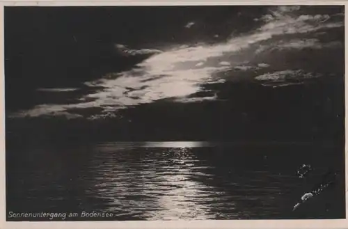 Bodensee - Sonnenuntergang - ca. 1955