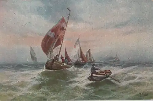 Segelboote bei Wellengang
