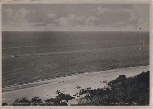 Kühlungsborn - Blick auf Strand und See - 1952