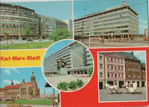 Karl-Marx-Stadt, Chemnitz - u.a. Centrum-Warenhaus - ca. 1980