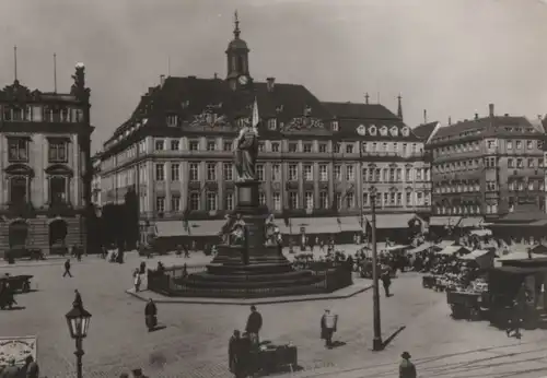 Dresden - Altmarkt mit Altem Rathaus - 1984