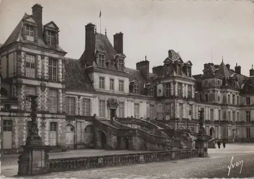 Frankreich - Frankreich - Fontainebleau - Le Palais - Cour des Adieux - ca. 1965
