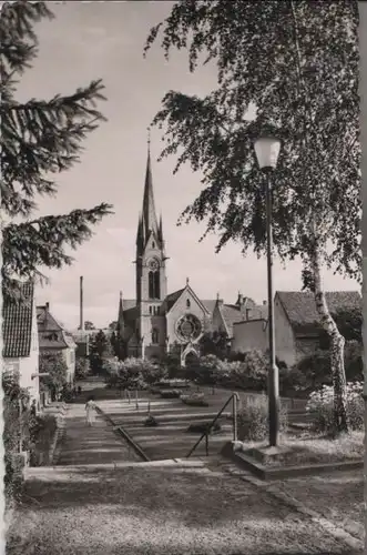 Eisenberg - Freiheitsplatz mit evgl. Kirche - 1960