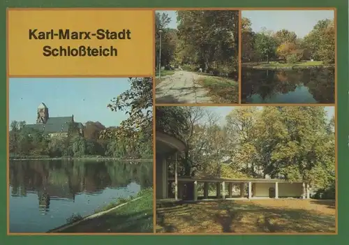 Karl-Marx-Stadt, Chemnitz - Schloßteich - 1988
