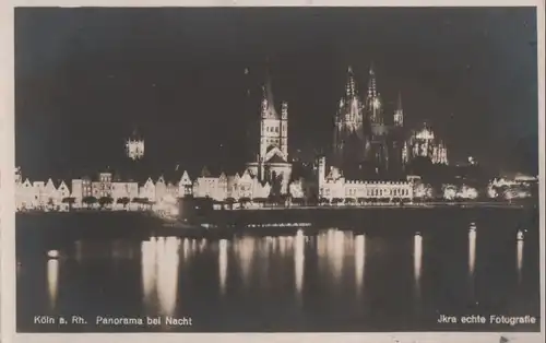 Köln - Panorama bei Nacht - 1928