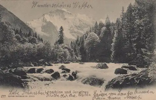 Schweiz - Schweiz - Jungfrau - und Lütschine - 1901