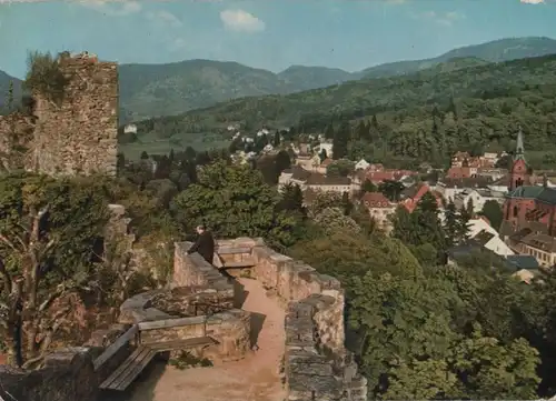 Badenweiler - Blick von der Burgruine - ca. 1980