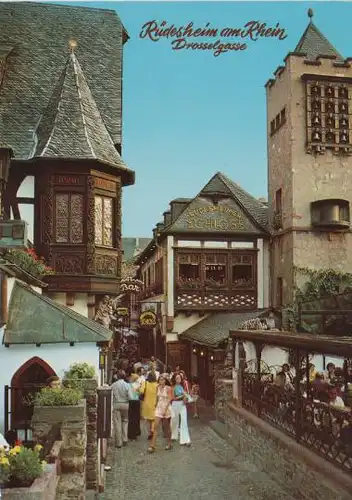 Rüdesheim am Rhein, Drosselgasse - ca. 1980