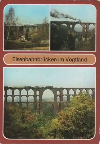 Eisenbahnbrücken im Vogtland - 1984