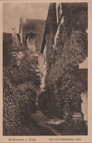 Rothenburg - Hof vom Staudtischen Haus - ca. 1950