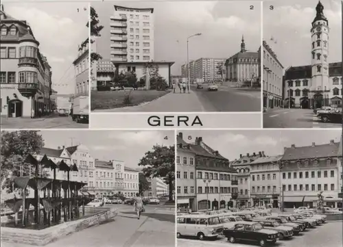 Gera - u.a. Markt - 1980